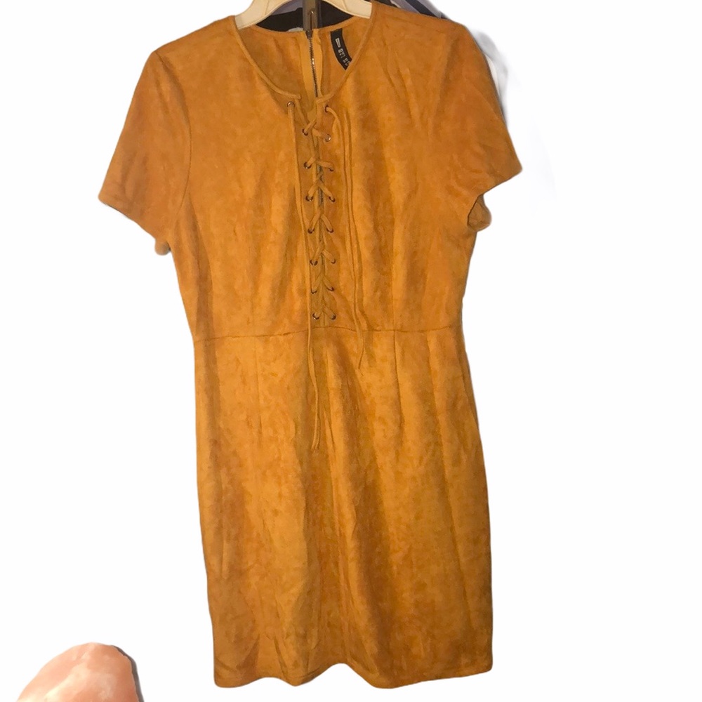 NWT Design Lab faux suede dress